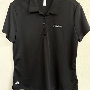 Malbon x Adidas Women's Performance Short Sleeve Polo Black